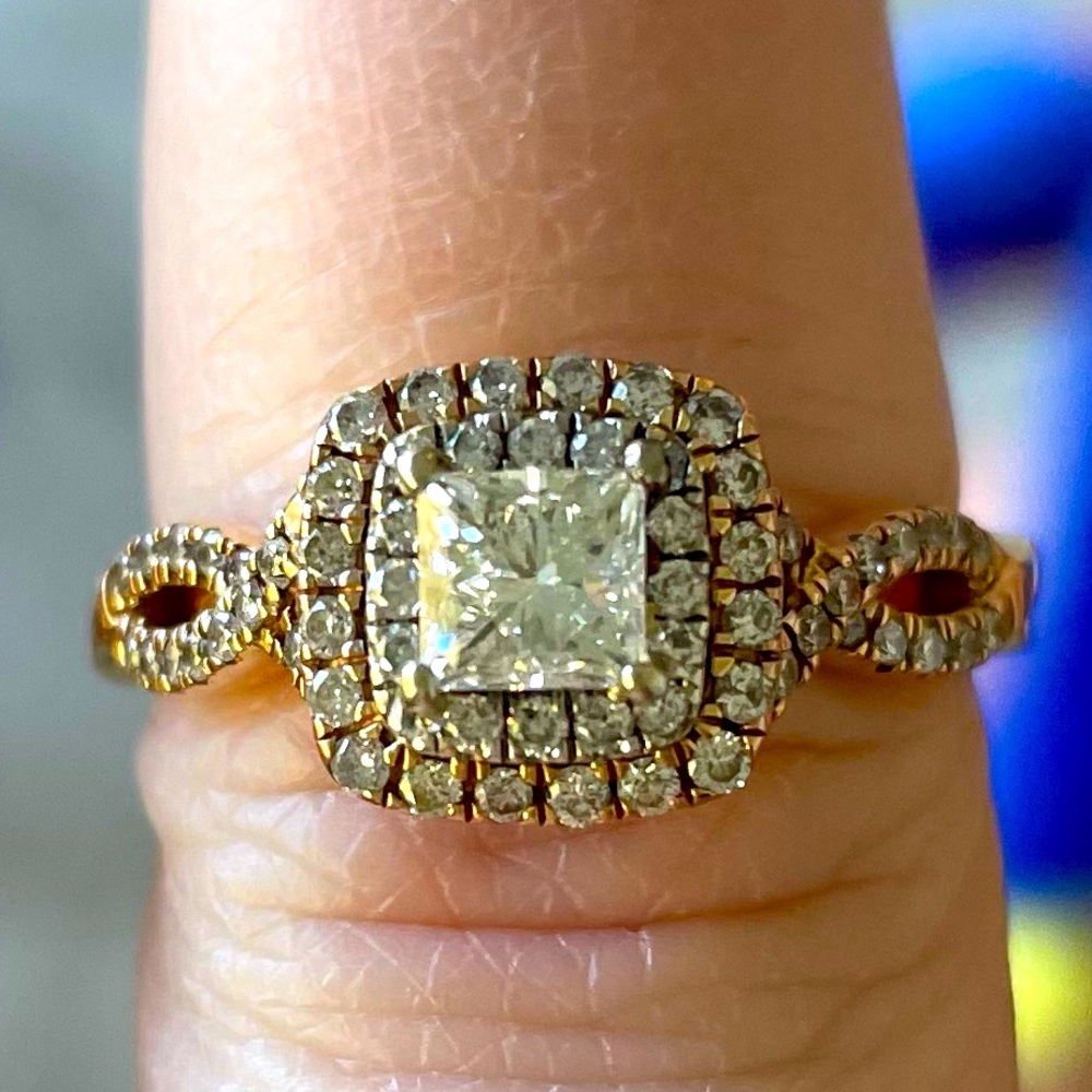 14k Rose Gold 5/8ct Diamond Engagement Ring